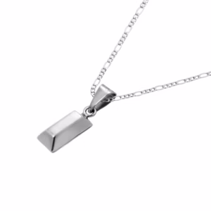 Dije de Plata LIngote con cadena