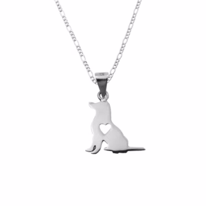 Dije de Plata perro Labrador con Cadena