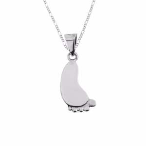 Dije de Plata Pie de Bebe con cadena