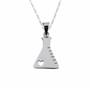 Dije de Plata Matraz Erlen Meyer con cadena
