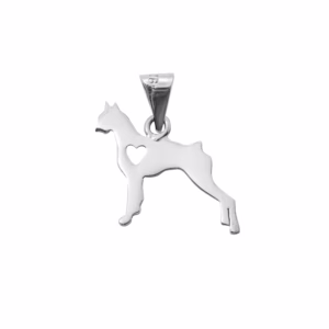 Dije de Plata Perro Doberman