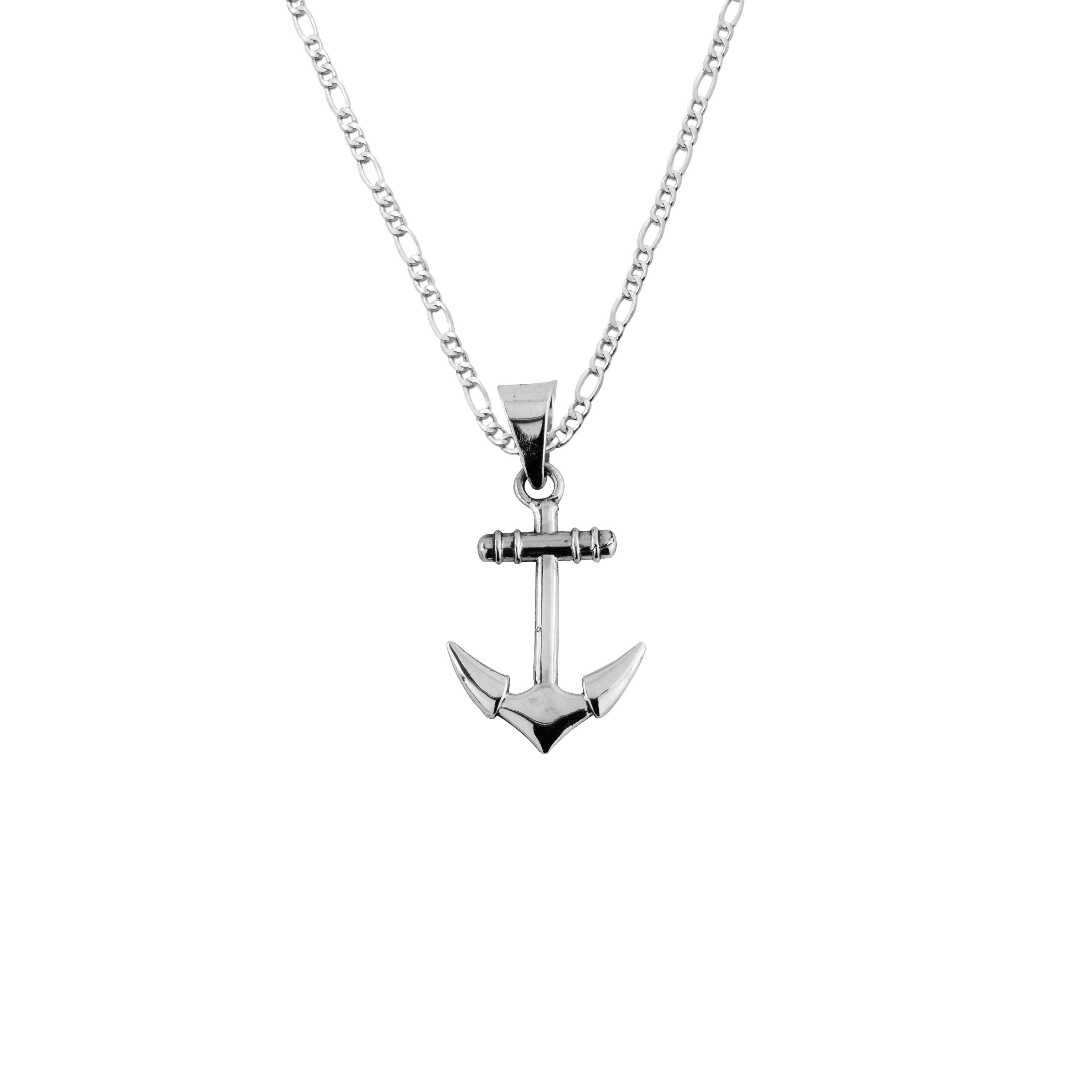 Dije de Plata Ancla con cadena
