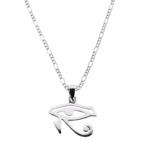 Dije Plata Ojo De Ra Horus Simbolo Egipcio Ley .925 con cadena