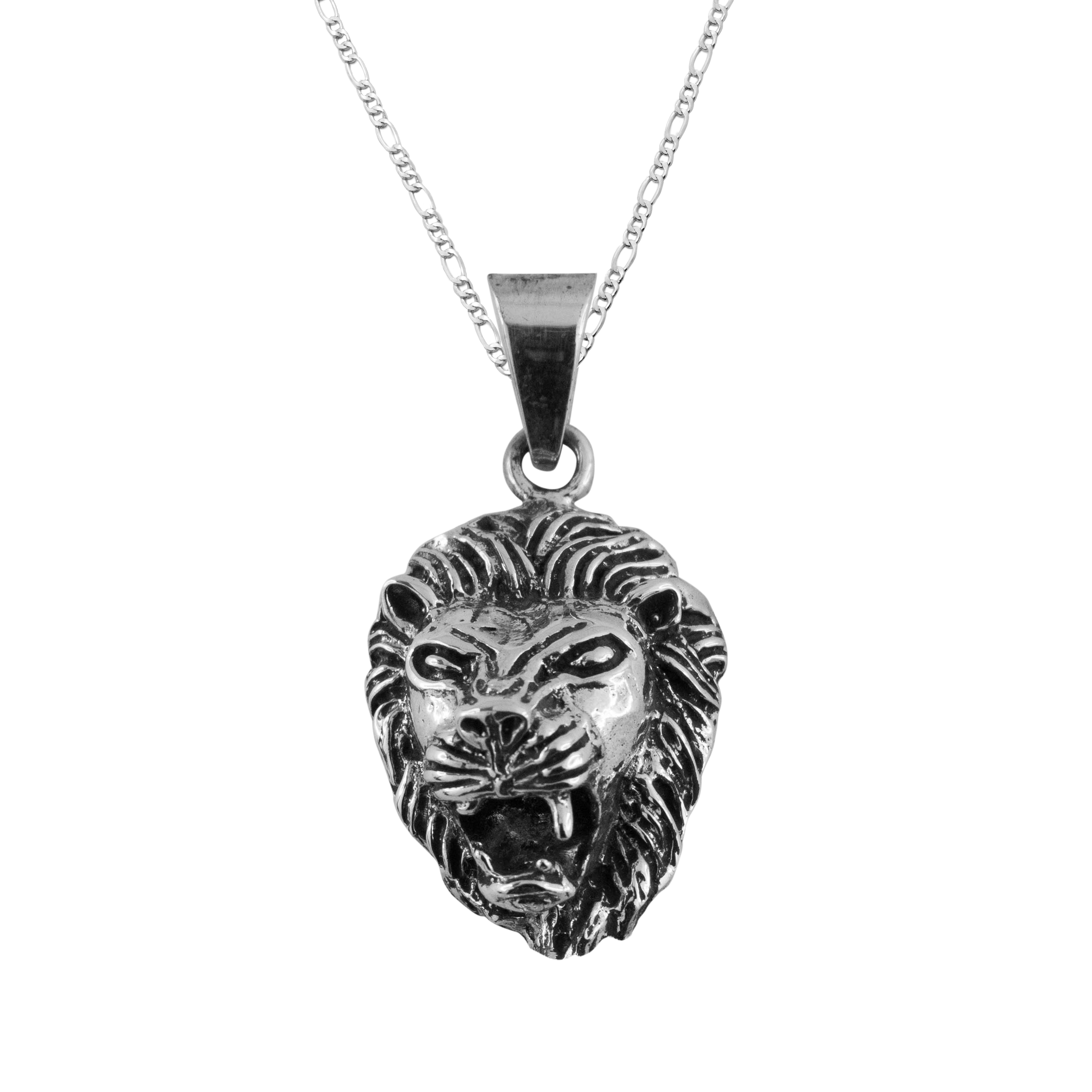 Dije de Plata Leon con Cadena
