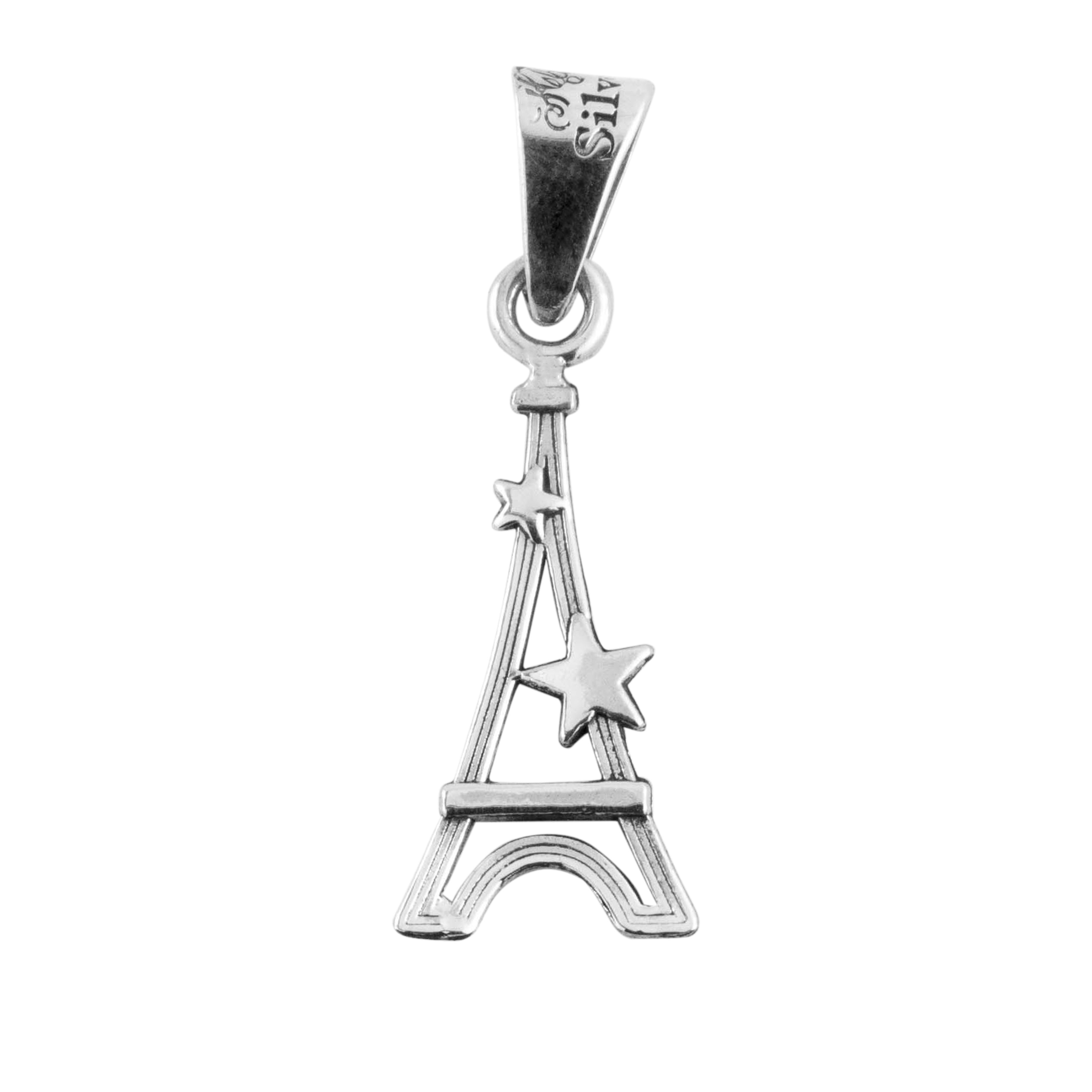 Dije de Plata Torre Eifel con Estrella