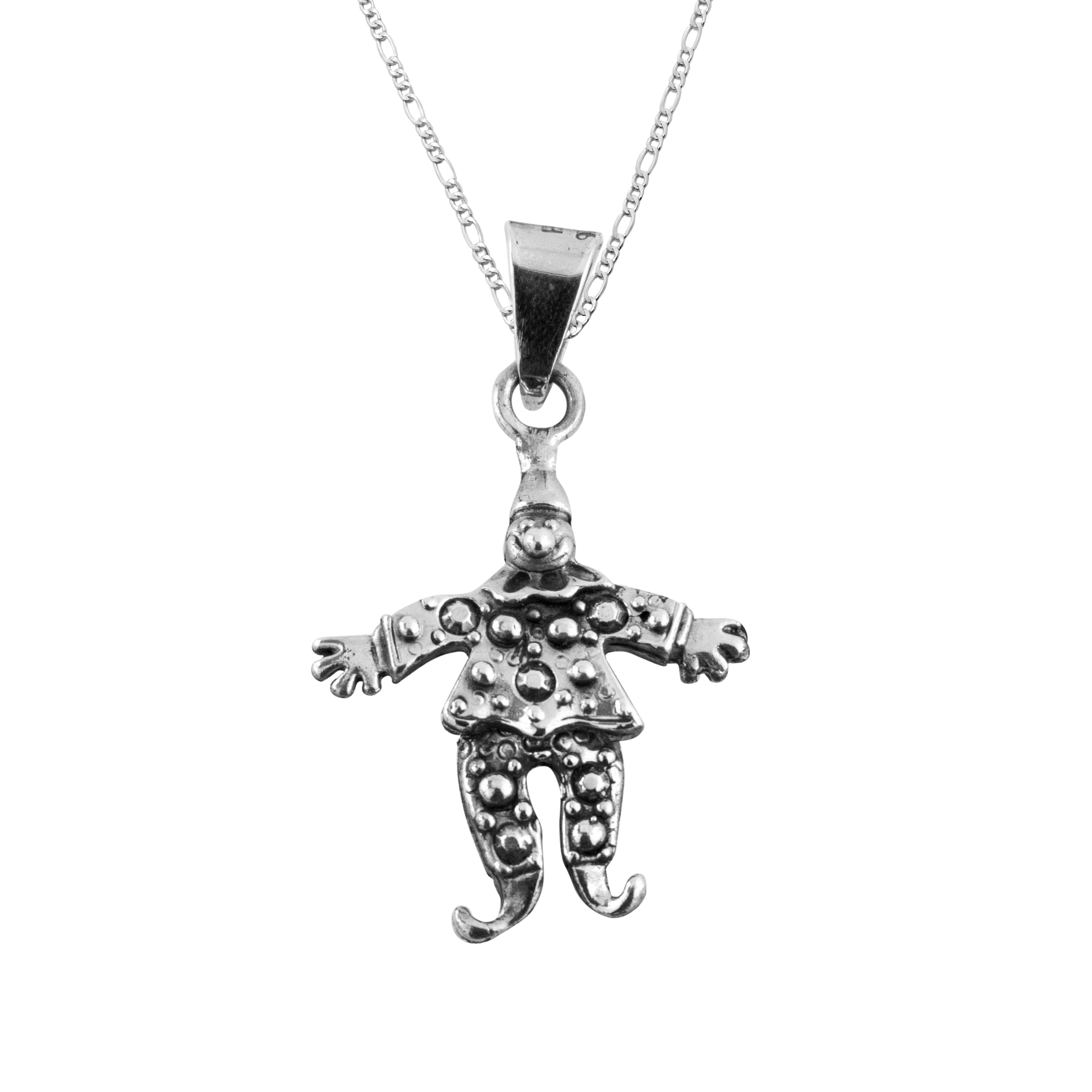 Dije de Plata Arlequin con cadena