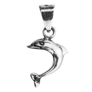 Dije Plata Delfin En Curva Mini Ley .925