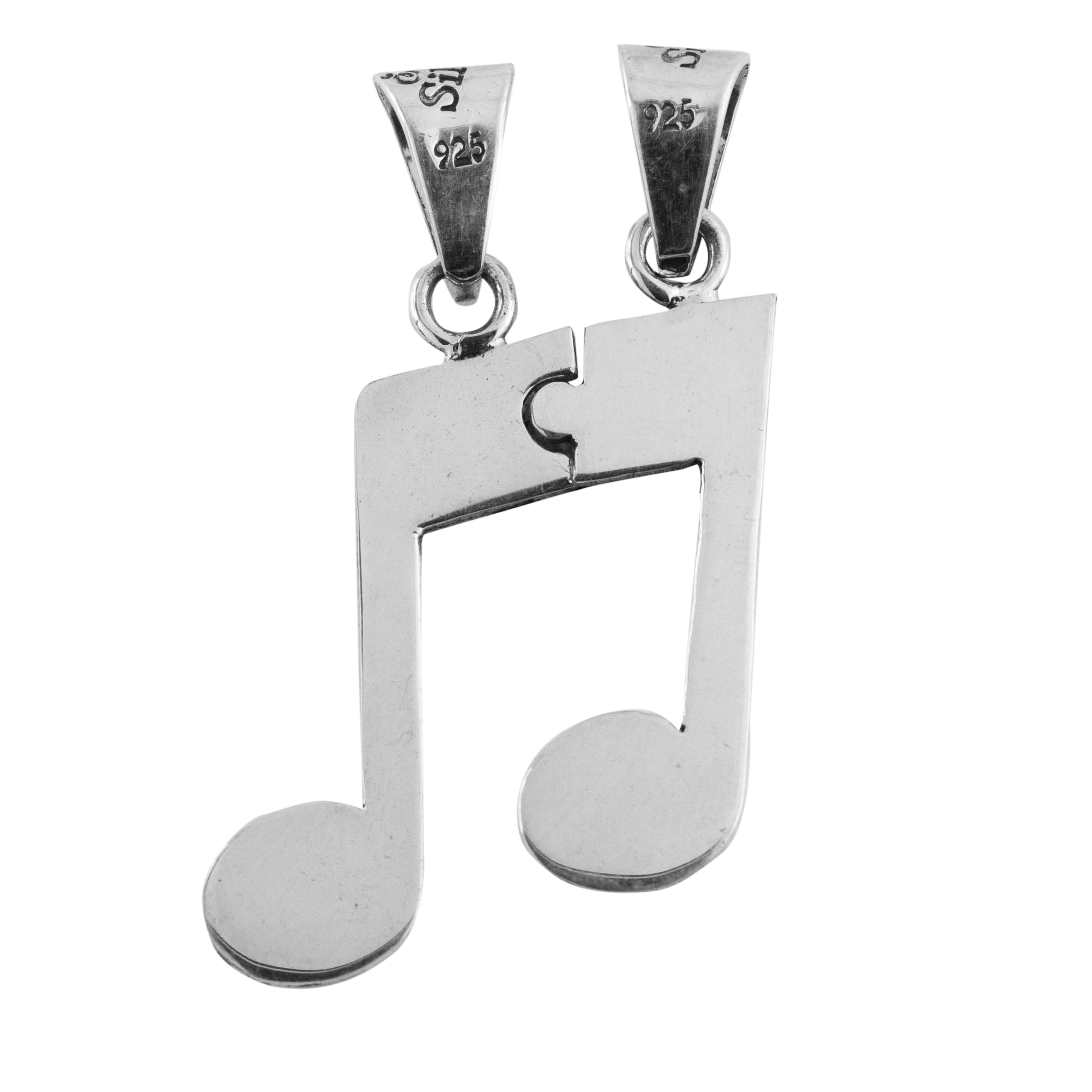 Dije de Plata Nota Musical 2 Partes