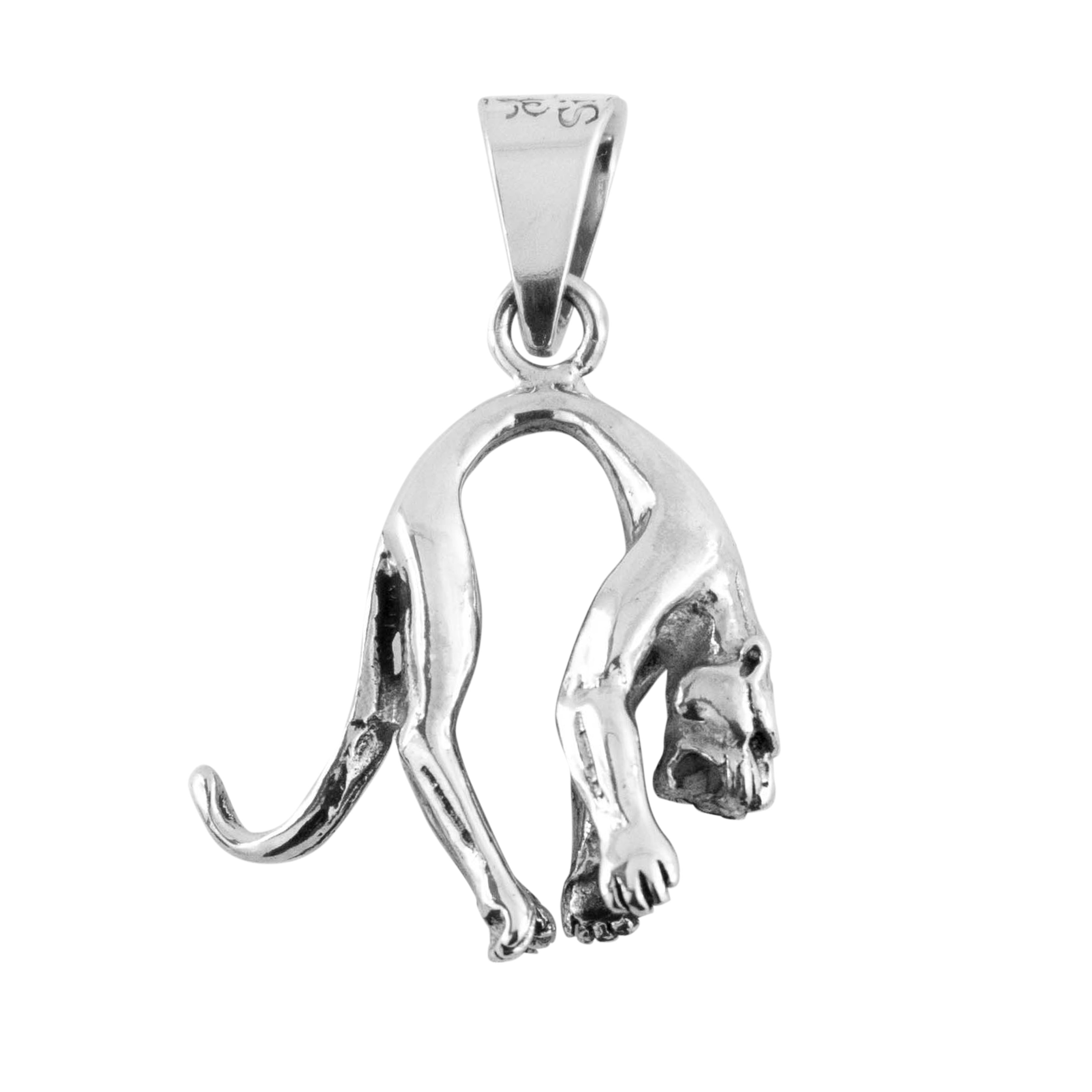 Dije de Plata Pantera Arqueada