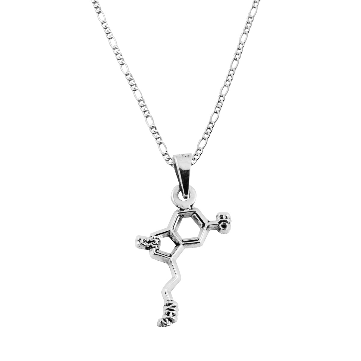 Dije de Plata Serotonina con cadena