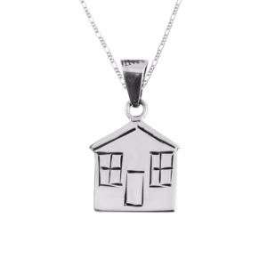 Dije de Plata Mi Casita con cadena