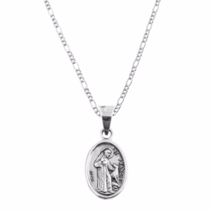 Dije de Plata San Francisco con cadena