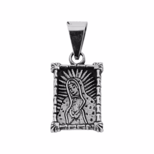 Dije de Plata Virgen de Guadalupe en Cuadro