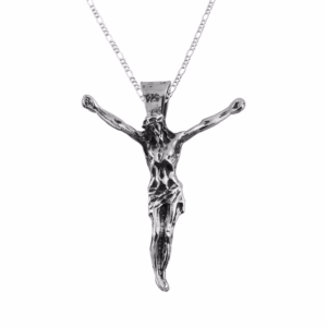 Dije de Plata Cristo Olimpico con cadena