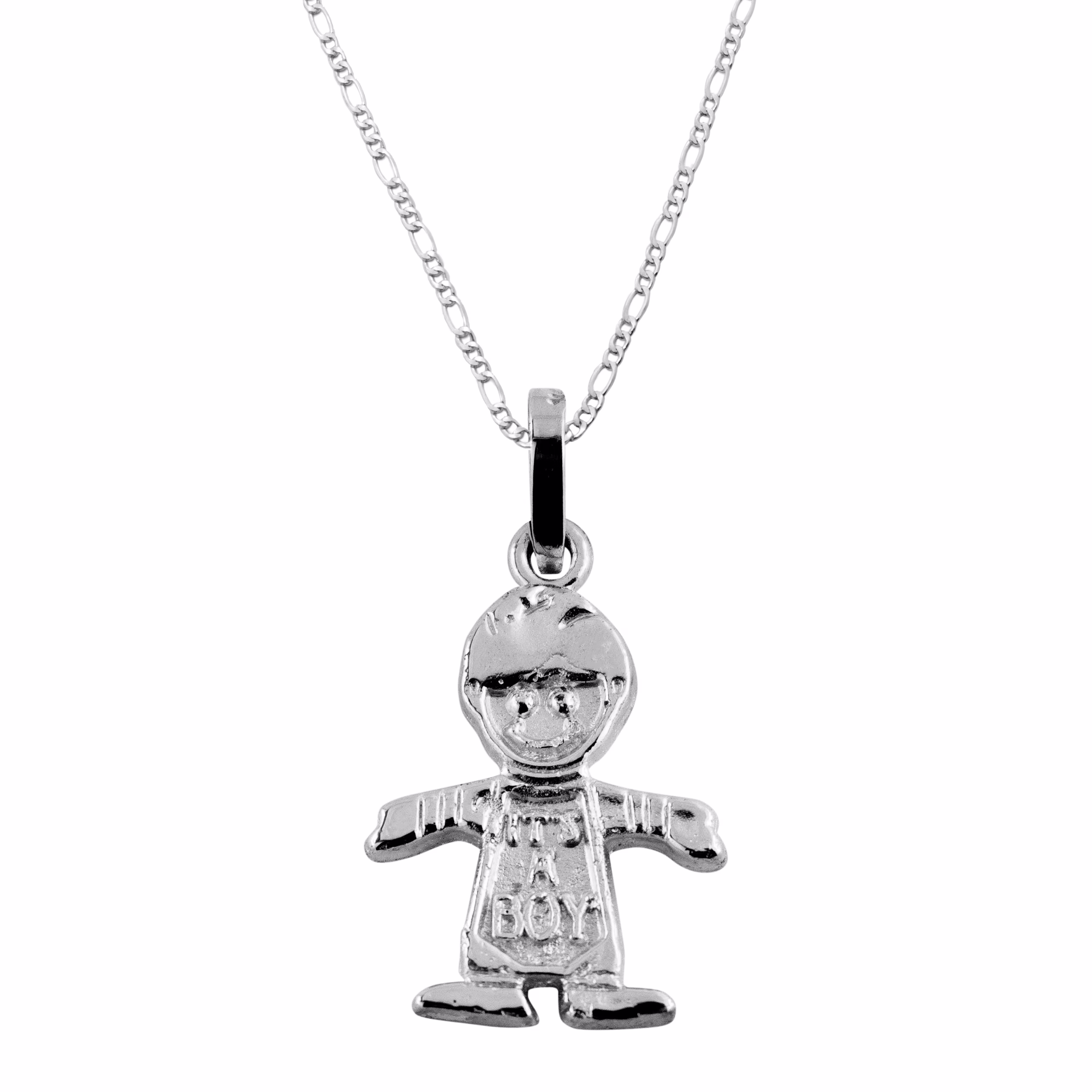 Dije de Plata es Niño con cadena
