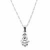 Dije Plata 925 Mano De Fatima Calada con cadena