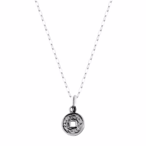 Dije Plata 925 Moneda china con cadena 50cm