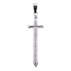 Dije Plata 925 Espada De San Miguel Arcangel con cadena - Imagen 2