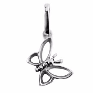 Dije Plata 925 Mini Mariposa Inclinada