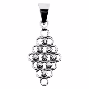 Dije Plata 925 Panel De Flores