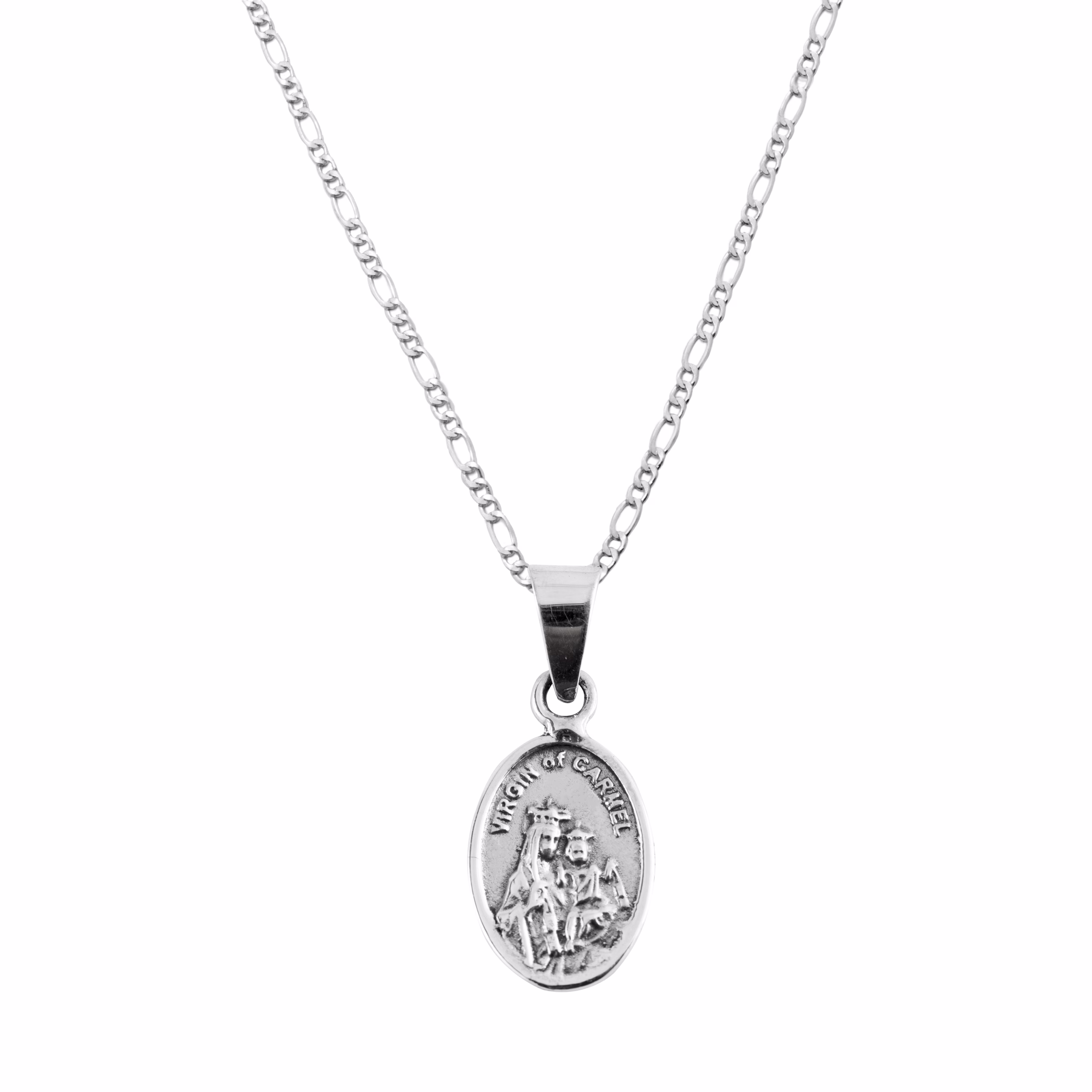Dije de Plata VIrgen del Carmen con Cadena