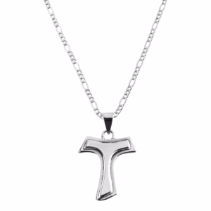 Dije De Plata .925 Cruz Tau con cadena